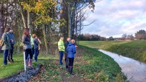Site visit of the Brunton Park Flood Alleviation Scheme